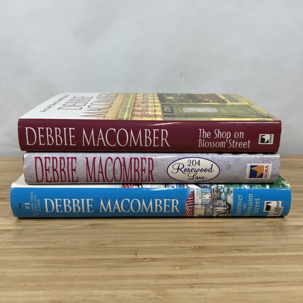 Debbie Macomber Lot 3 Hardcover Blossom Street 204 Rosewood Lane Romance Books